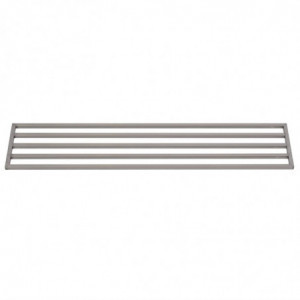 Wandregal aus Edelstahl mit Aussparungen - L 1800 x 400mm - Gastro M