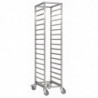 Stainless Steel Sliding Shelf Trolley - 600x400mm - 18 Levels - Gastro M