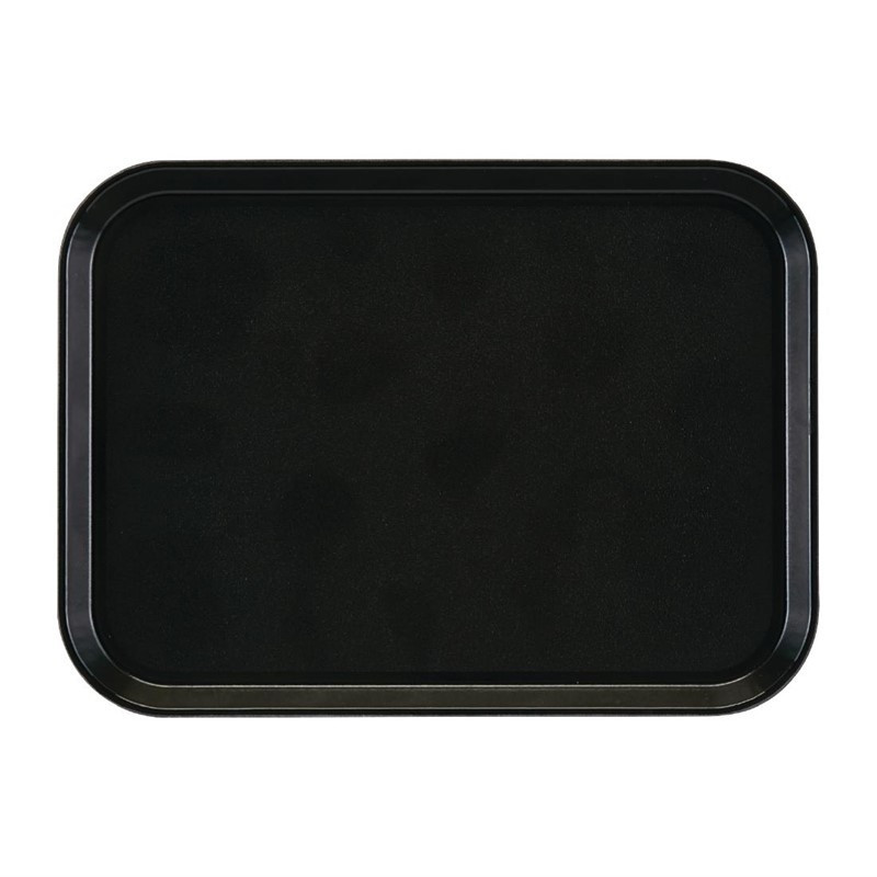 Rechteckiges rutschfestes Tablett aus Glasfaser EpicTread Schwarz 350mm - Cambro - Fourniresto