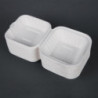Compostable Hamburger Boxes - L 153mm - Pack of 500 - Fiesta Green