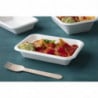 Composteerbare bagasse bakjes - L 215 mm - Set van 50 - Fiesta Green