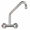 Mixer tap Bitrou Heavy Model 3/4" Wall Mount High Neck - L 200 mm - FourniResto