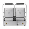 Dubbele Bistro Contactgrill Geribbeld/Geribbeld in RVS - Buffalo