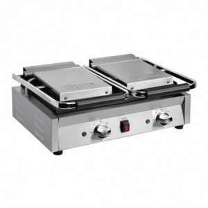 Grill-Doppelkontakt Bistro Glatt/Glatt 230V - Buffalo