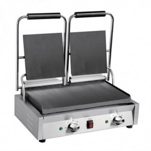 Grill-Doppelkontakt Bistro Glatt/Glatt 230V - Buffalo