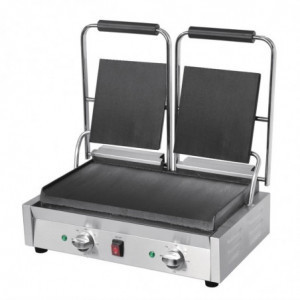 Grill-Doppelkontakt Bistro Glatt/Glatt 230V - Buffalo