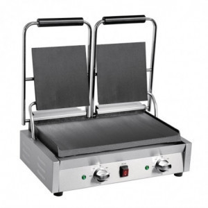 Grill-Doppelkontakt Bistro Glatt/Glatt 230V - Buffalo