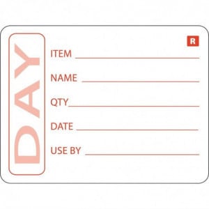 Labels for Prepared Products - Pack of 500 - Vogue