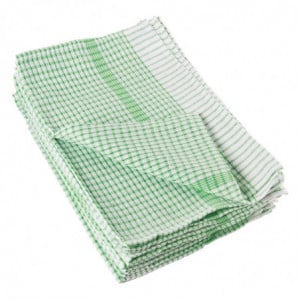 Green Cotton Dishcloths - Set of 10 - Vogue - Fourniresto