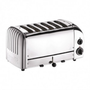 Toaster 6 Scheiben aus Edelstahl - Dualit