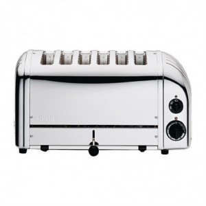 Toaster 6 Scheiben aus Edelstahl - Dualit