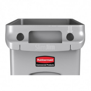Plastik-Slim-Jim-Abfallbehälter - 60L - Rubbermaid