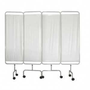 Raumteiler aus weißem PVC - Bolero - Fourniresto
