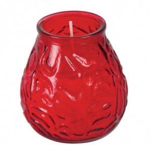Venetiaanse kaarsen Bolsius Low Boy - rood - FourniResto - Fourniresto