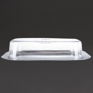 Plateau Rectangulaire En Inox Et Couvercle Transparent - APS - Fourniresto