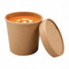 Recycelbare mikrowellengeeignete Kraft-Suppenschalen 350ml - Packung mit 500 - Colpac