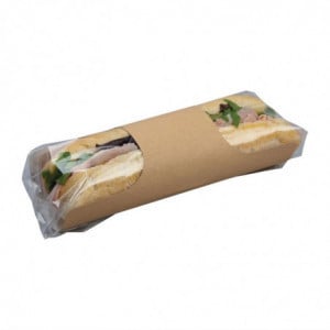 Recyclable Kraft Baguette Zakjes Clasp Clip - Set van 500 - Colpac