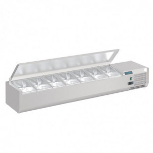 Countertop Saladette with Lid Series G - 7 x GN 1/4 - Polar