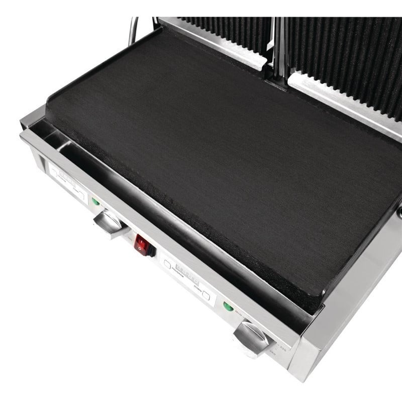 Grill met dubbel geribbeld/glad contact - 230V - Buffalo