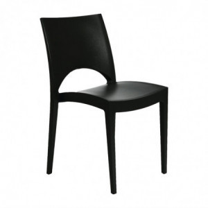 Stapelbarer Stuhl für den Innen- und Außenbereich - Anthrazit - FourniResto - Fourniresto