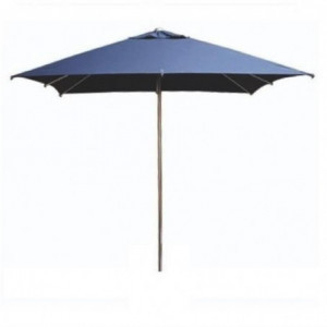 Parasol Carré Bleu Milan Eden - L 2500mm - FourniResto