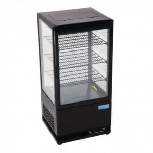 Koelvitrine met positieve temperatuur Zwart Serie C - 68 L - Polar - Fourniresto