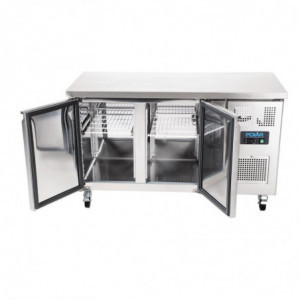 Gekoelde tafel met 2 deuren Serie U - 228 L - Polar - Fourniresto