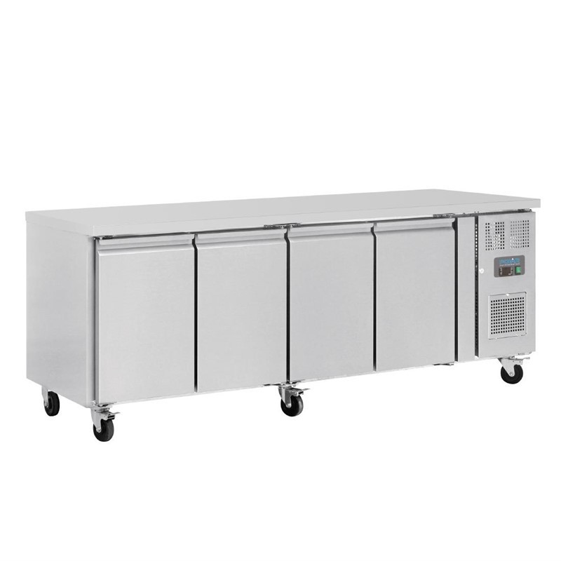 Gekoelde werkbank met 4 deuren Serie U - 449L - Polar - Fourniresto