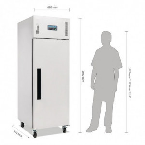 Kühlschrank mit Edelstahl-Tür - 600 L - Polar - Fourniresto