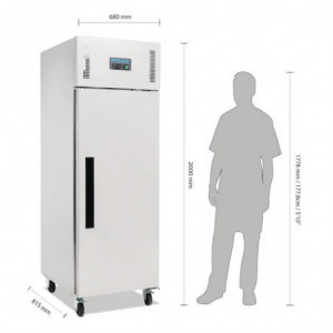 Negatieve RVS Koelkastkast 1 Deur - 514 L - Polar