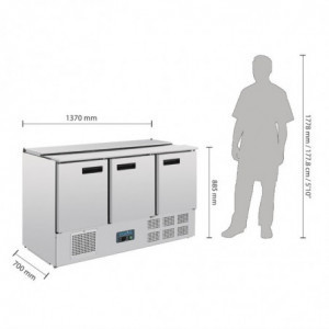 Gekoelde saladebar Serie G - 368L - Polar - Fourniresto