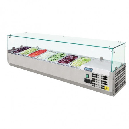 Koelvitrine voor ingrediënten Serie G - 7x GN 1/4 - Polar - Fourniresto