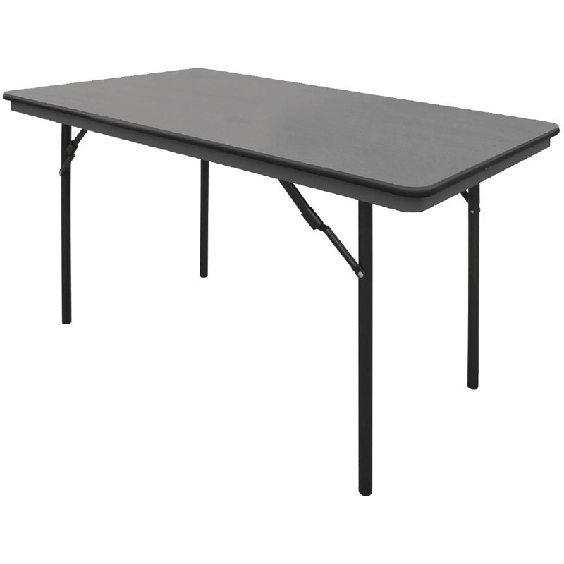 Rechthoekige opvouwbare grijze tafel van ABS - 1220 mm - Bolero - Fourniresto