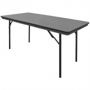 Rechthoekige opvouwbare grijze tafel van ABS - 1520 mm - Bolero - Fourniresto