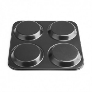 Non-stick Tray with 4 Round Molds - W 235 x D 235mm - Vogue