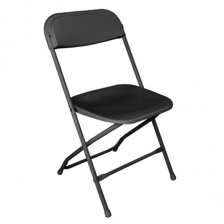 Opvouwbare zwarte stoelen - Set van 10 - Bolero - Fourniresto