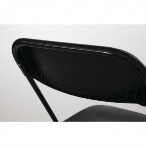 Black Folding Chairs - Set of 10 - Bolero - Fourniresto