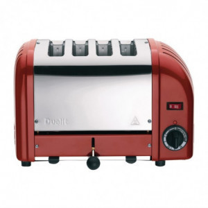 Toaster 4 Slices Red - Dualit