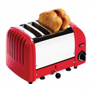 Toaster 4 Slices Red - Dualit