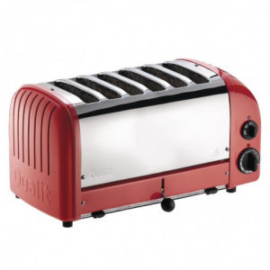 Toaster 6 Scheiben Rot - 230V - Dualit
