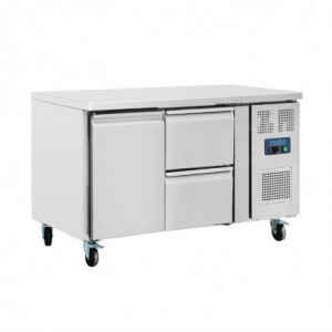 Gekoelde tafel 1 deur 2 laden - 228 L - Polar - Fourniresto