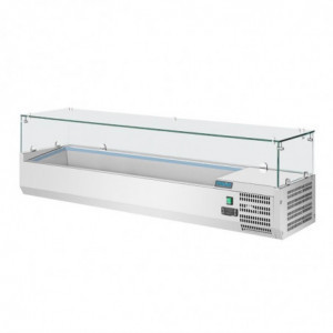 Refrigerated Display Case with 5X GN 1/3 and 1X GN 1/2 Ingredients - G Series - Polar - Fourniresto