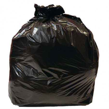 Large Black Bin Bags Common Use - 90 L - Pack of 10 - Jantex