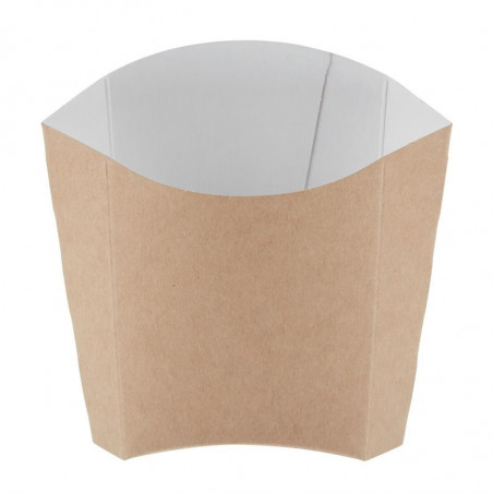 Etuis à frites moyens kraft compostables - Lot  de 1000 - Colpac - Fourniresto