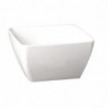 Vierkante Melamine Schaal - Puur Wit - 90mm - APS - Fourniresto