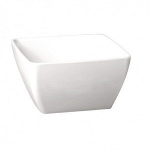 Vierkante Melamine Schaal Puur Wit - 125mm - APS - Fourniresto