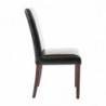 Black Faux Leather Chairs - Bolero - Fourniresto