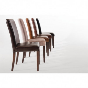 Stühle aus schwarzem Kunstleder - Bolero - Fourniresto