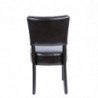 Comfortabele stoelen van donkerbruin kunstleer - Bolero - Fourniresto