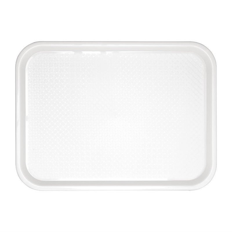 Plateau Fast Food En Plastique  Blanc 345 X 265Mm - Olympia KRISTALLON - Fourniresto